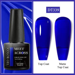 MEET ACROSS 7ml Pink Series Gel Nail Polish Glitter Colorful Summer Spring Semi-Permanent Nail Art Gel Varnish Nails Manicure
