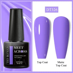 MEET ACROSS 7ml Pink Series Gel Nail Polish Glitter Colorful Summer Spring Semi-Permanent Nail Art Gel Varnish Nails Manicure
