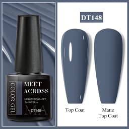 MEET ACROSS 7ml Pink Series Gel Nail Polish Glitter Colorful Summer Spring Semi-Permanent Nail Art Gel Varnish Nails Manicure
