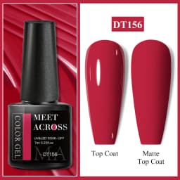 MEET ACROSS 7ml Pink Series Gel Nail Polish Glitter Colorful Summer Spring Semi-Permanent Nail Art Gel Varnish Nails Manicure