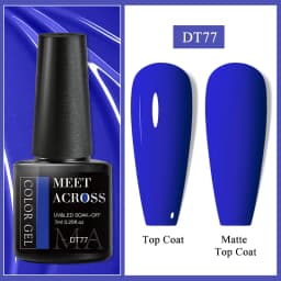 MEET ACROSS 7ml Pink Series Gel Nail Polish Glitter Colorful Summer Spring Semi-Permanent Nail Art Gel Varnish Nails Manicure