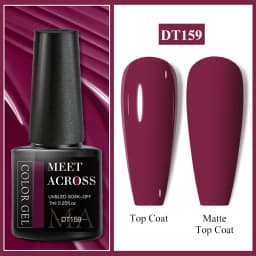 MEET ACROSS 7ml Pink Series Gel Nail Polish Glitter Colorful Summer Spring Semi-Permanent Nail Art Gel Varnish Nails Manicure