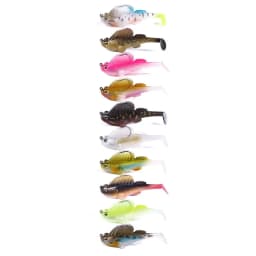 1pcs Silicone Dark Sleeper Wobbler Fishing Lure 7g 14g 20g Sinking Soft Lure Jig hook Swimbaits Bass Shad for Perch Tackle