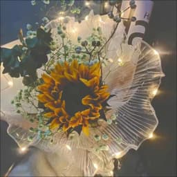 LED Flower Wrapping Paper With Lights Lace Mesh Wave Yarn Florist Bouquet Packaging Decoration Wedding Birthday Valentines Gifts
