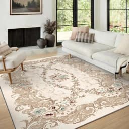 VIKAMA Boho Luxury Carpet Crystal Velvet Bedroom Living Room Mat Home Decor Vintage Exotic Modern Minimalist Large Area Carpet