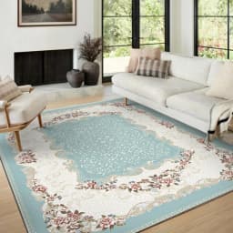 VIKAMA Boho Luxury Carpet Crystal Velvet Bedroom Living Room Mat Home Decor Vintage Exotic Modern Minimalist Large Area Carpet
