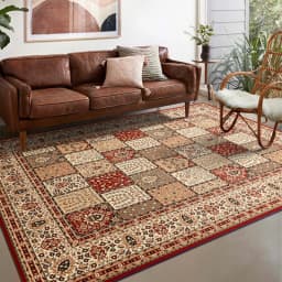 VIKAMA Boho Luxury Carpet Crystal Velvet Bedroom Living Room Mat Home Decor Vintage Exotic Modern Minimalist Large Area Carpet
