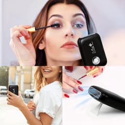 Mini Lash Fan Portable Eyelash Extension Fan Dryer Rechargeable USB Fan With 3 Adjustable Speed Cooling Air
