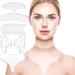 Reusable Anti Wrinkle Eye Chin Forehead Skin Care Pads 100% Medical Grade Silicone Reusable Face Lifting Invisible Patches
