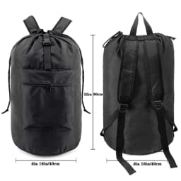 Backpack Laundry Bag with Pocket Laundry Hamper Bag with Drawstring Closure for College, Travel, Laundromat, Apartment