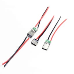 2/5Pcs Micro USB Type-C 2Pin Horizontal / Vertical 2P Simple Soldered Male Plug-in Board Quick Charging USB-C Connector