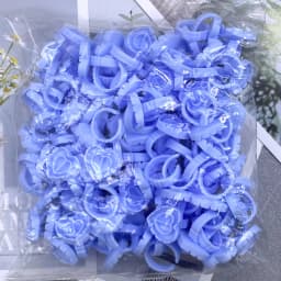 100Pcs Wholesale Disposable Eyelash Glue Fan Cup Rings Holder Container Tattoo Pigment Eyelash Extension Tools Lash Supplies