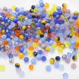 500Pcs/Lot 4MM Crystal Glass Faceted Loose Spacer Brown Round Beads for DIY Making Necklace Bracelet E Jewelry Accessories