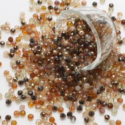 500Pcs/Lot 4MM Crystal Glass Faceted Loose Spacer Brown Round Beads for DIY Making Necklace Bracelet E Jewelry Accessories