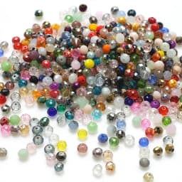 500Pcs/Lot 4MM Crystal Glass Faceted Loose Spacer Brown Round Beads for DIY Making Necklace Bracelet E Jewelry Accessories