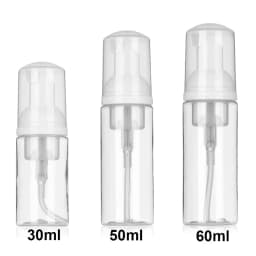 2Pcs 30ml 50ml 60ml 100ml Plastic Foam Pump Bottle Empty Face Eyelashes Cosmetic Bottle Cleaner Soap Dispenser Foam Bottle