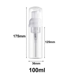 2Pcs 30ml 50ml 60ml 100ml Plastic Foam Pump Bottle Empty Face Eyelashes Cosmetic Bottle Cleaner Soap Dispenser Foam Bottle