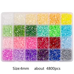 1 Box Half Round ABS Pearl Beads Flatback Rhinestones For Jewelry Nail Art Garment Cup DIY Decor Craft H1210