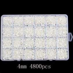 1 Box Half Round ABS Pearl Beads Flatback Rhinestones For Jewelry Nail Art Garment Cup DIY Decor Craft H1210