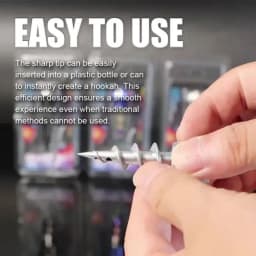 Metal Screw-Shaped tool 23 mm Metal Screw Shape Waterpipe Head Spiral Water Smoke Metal Cannon Head Fittings