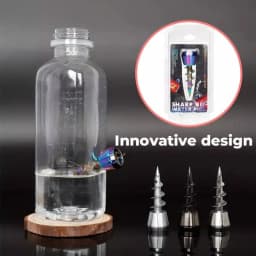 Metal Screw-Shaped tool 23 mm Metal Screw Shape Waterpipe Head Spiral Water Smoke Metal Cannon Head Fittings