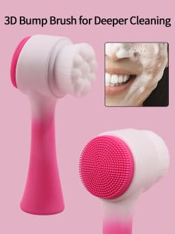 1Pc Silicone Face Cleansing Brush Double-Sided Facial Cleanser Blackhead Removal Product Pore Cleaner Exfoliator Face Scrub Brus