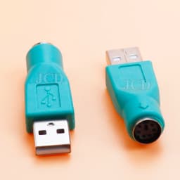 1/2/5PCS USB to PS2 PS/2 Male Female Adapter Converter for Keyboard Mouse PC Laptop Connect Replacement Repair Accessories