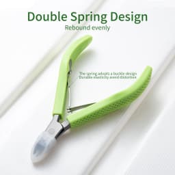 New Nail Cuticle Scissors Manicure Remover Dead Skin Nippers Stainless Steel Cuticle Cutters Fingernail Clipper Silicone Handle