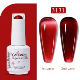 Clou Beaute Transparent French Gel Polish Translucent Nude Pink Red Jelly Glass Milky White Varnish Rainbow Color Nail Art