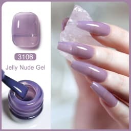 Clou Beaute Transparent French Gel Polish Translucent Nude Pink Red Jelly Glass Milky White Varnish Rainbow Color Nail Art