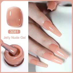 Clou Beaute Transparent French Gel Polish Translucent Nude Pink Red Jelly Glass Milky White Varnish Rainbow Color Nail Art