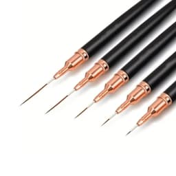 7/10/12/15/20m Pink French Nail Art Liner Painting Brush 5Pcs/set Ultra-thin Elongated Lines Nail Drawing Pen Brush DIY Manicure