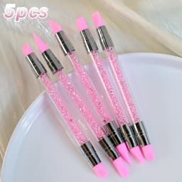 7/10/12/15/20m Pink French Nail Art Liner Painting Brush 5Pcs/set Ultra-thin Elongated Lines Nail Drawing Pen Brush DIY Manicure