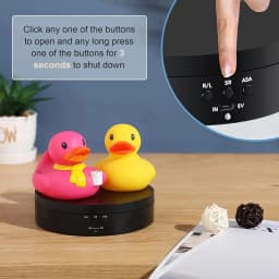360 Degree Motorized Rotating Turntable Display Stand with USB Power Cable for Photography Products and Shows