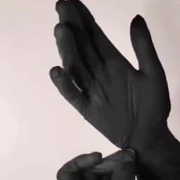 20/50/100PCS Black Nitrile Gloves Disposable Thickened Durable Household Cleaning Gloves for Kitchen Cooking Hair Dyeing Tattoo