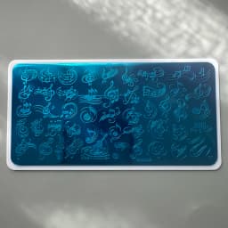 XMQ STAMPING NAIL PLATES FLOWERS LETTERS TEMPLATE