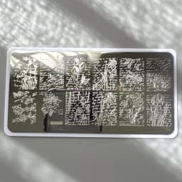 XMQ STAMPING NAIL PLATES FLOWERS LETTERS TEMPLATE