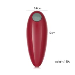 1pc Red Electric Can Opener Bottle Opener Easy Can Opener Automatic Can Opener With Smooth Edge Kitchen Tools