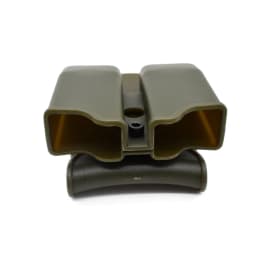 Tactical Double 9mm Magazine Pouch Belt Clip Mag Case for Glock 17 19 43 Beretta M9 PX4 Sig Sauer P229 USP Universal Mag Holder