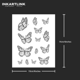 Butterfly Temporary Tattoo,Lasts To 15 Days New Technology Magic Waterproof Semi Permanent Sticker.
