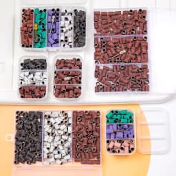 Boxed Nail Sanding Bands With Mandrel Drill Bits for Electric Machine File Grinder Sand Band Set Acrylic Nails Gel Polish Remove