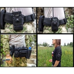 Tactical Walkie-Talkie Bag Radio Case Intercom Universal Pouch for Duty Belt Radio Holster Tactical Hunting Camping Adventure