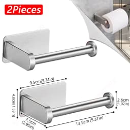 1~2PCS Toilet Paper Rack Bathroom Paper Towel Holder Adhesive Absorbent Paper Dispenser WC Kitchen Hardware Storage Accessories