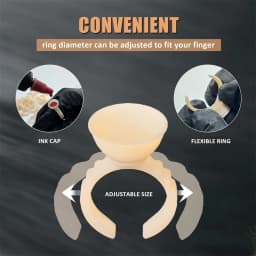 100/300/500pcs Disposable Ring Tattoo Ink Cups Soft Silicone Pigment Container Portable Microblading Permanent Tattoo Accessory