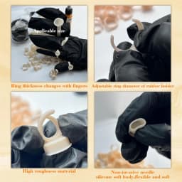 100/300/500pcs Disposable Ring Tattoo Ink Cups Soft Silicone Pigment Container Portable Microblading Permanent Tattoo Accessory