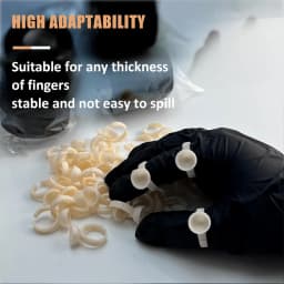 100/300/500pcs Disposable Ring Tattoo Ink Cups Soft Silicone Pigment Container Portable Microblading Permanent Tattoo Accessory