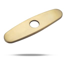 Faucet Plate Hole Square/Oval Tap Cover Deck Plate Stainless Steel Bathroom Kitchen Sink For Most Single Hole Faucet