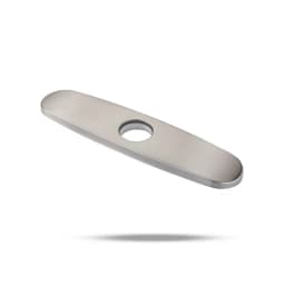Faucet Plate Hole Square/Oval Tap Cover Deck Plate Stainless Steel Bathroom Kitchen Sink For Most Single Hole Faucet