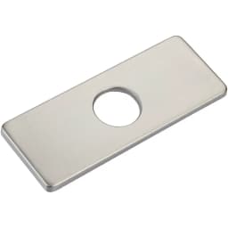 Faucet Plate Hole Square/Oval Tap Cover Deck Plate Stainless Steel Bathroom Kitchen Sink For Most Single Hole Faucet