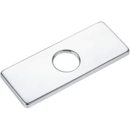 Faucet Plate Hole Square/Oval Tap Cover Deck Plate Stainless Steel Bathroom Kitchen Sink For Most Single Hole Faucet